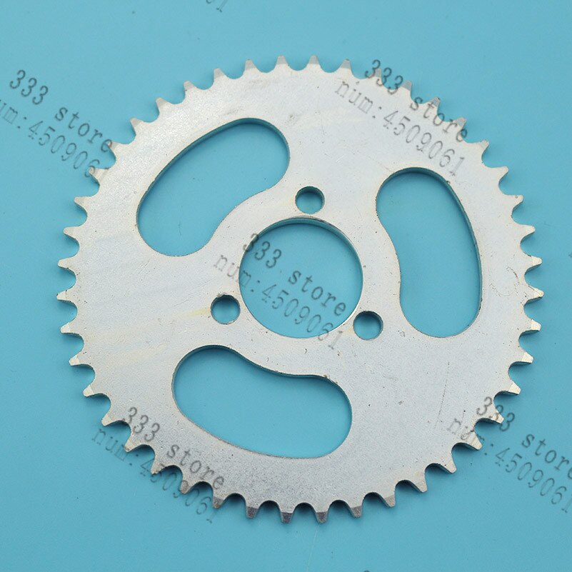 T8f 44t tand 54mm bakre kedja kedjehjul silver för mini moto atv quad dirt pit pocket cykel delar moped skoter