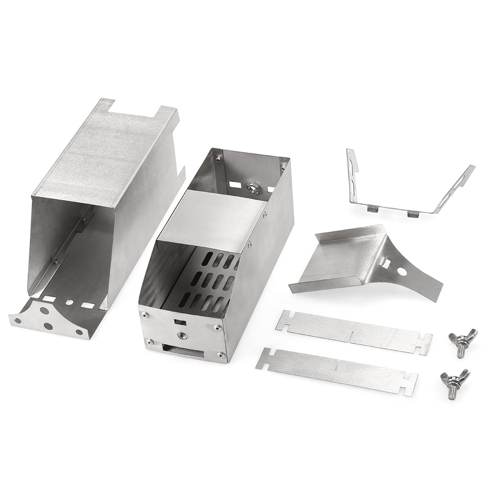 Lixada Titanium Coating Stainless Steel Rocket Stove Foldable Wood Burning Backpacking Outdoor Picnic Camping Stove Wood Stove