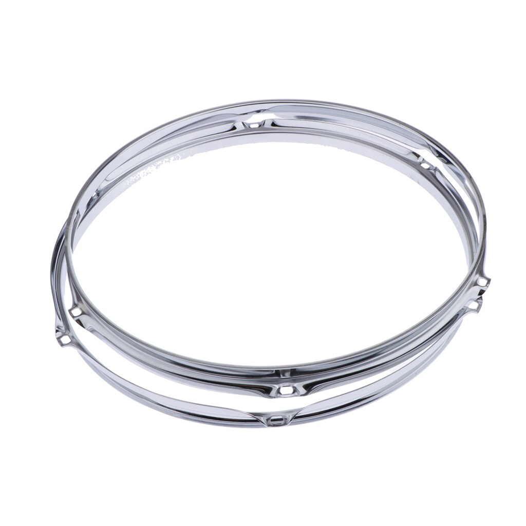 Pair Die-cast 6-lug Snare Drum Hoop - Batter Side - Zinc Alloy - 14 inch 1.2mm