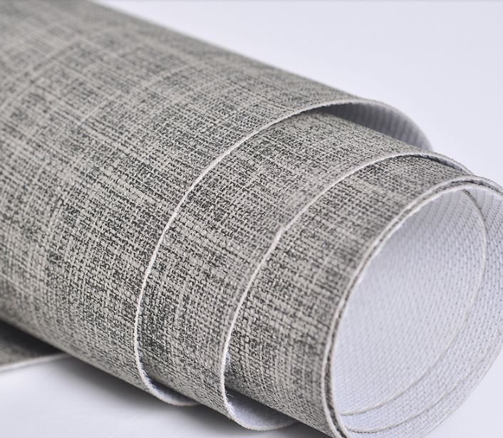 138*100cm linen Textured leather soft PU leather fabric PU artificial leather for sofa Background wall decorative 0.7mm thick