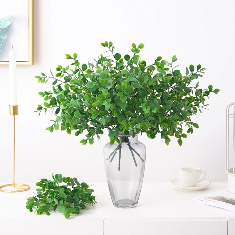 Grøn kunstig plante lille sne frugt plast kunstig plante bryllup hjem dekoration bord dekoration