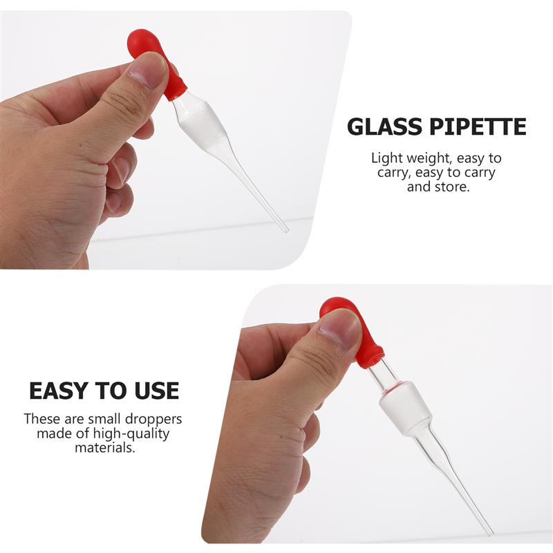 10pcs Glass Droppers Dropping Pipettes Laboratory Pipettes Liquid Pipettes