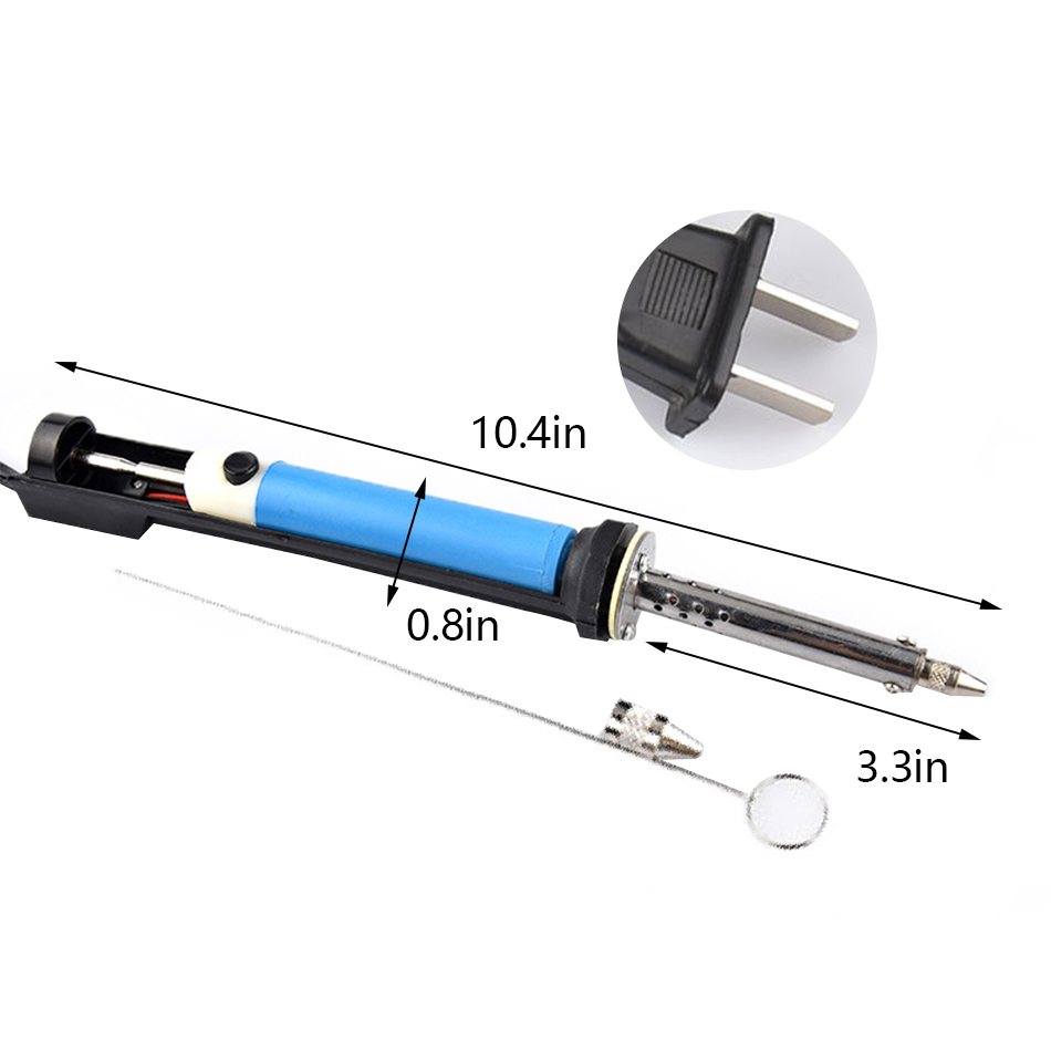 High Quality EU 2in1 40W 220V Soldering Iron PCB Solder Sucker Desoldering Vacuum Pump Welding Tool Soldering Iron: US-110V