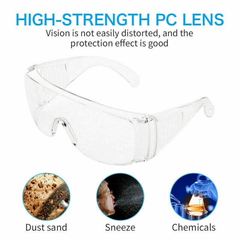 Schutzbrille Entlüftet Anti Virus Nebel Schutz Auge Transparente Schutzbrille