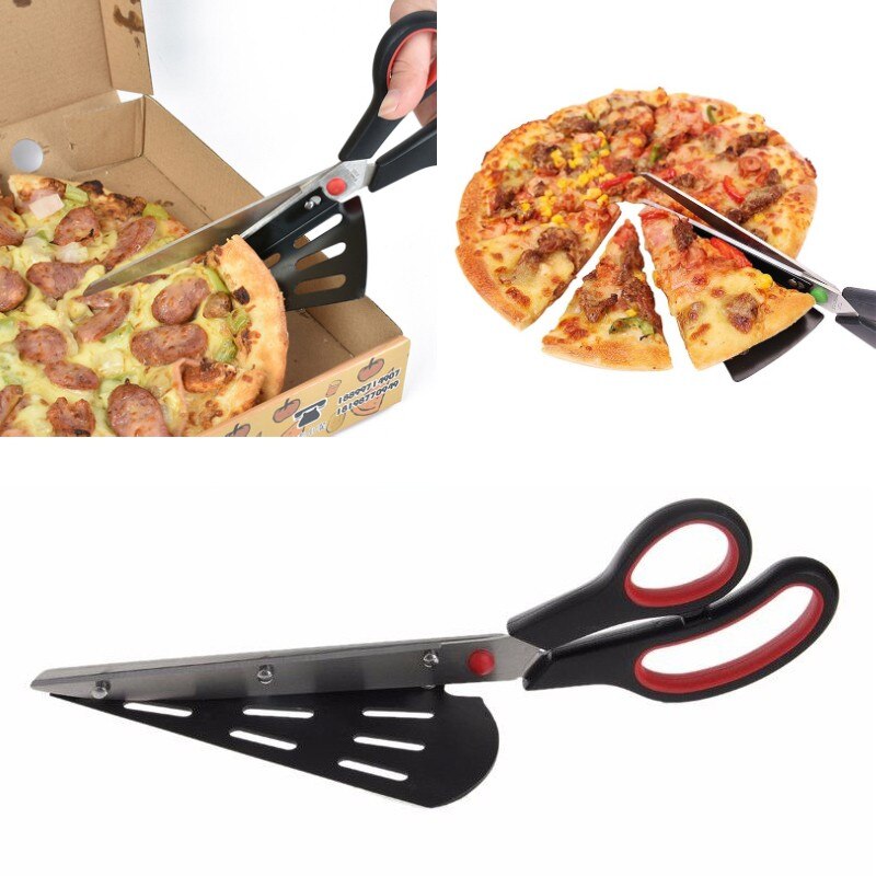 13 Inch Scissor Spatula Pizza Slicer Pancake Cutter Shear Restaurant slice tool Pancake Pie Serve Pizza Pastry Kitchen