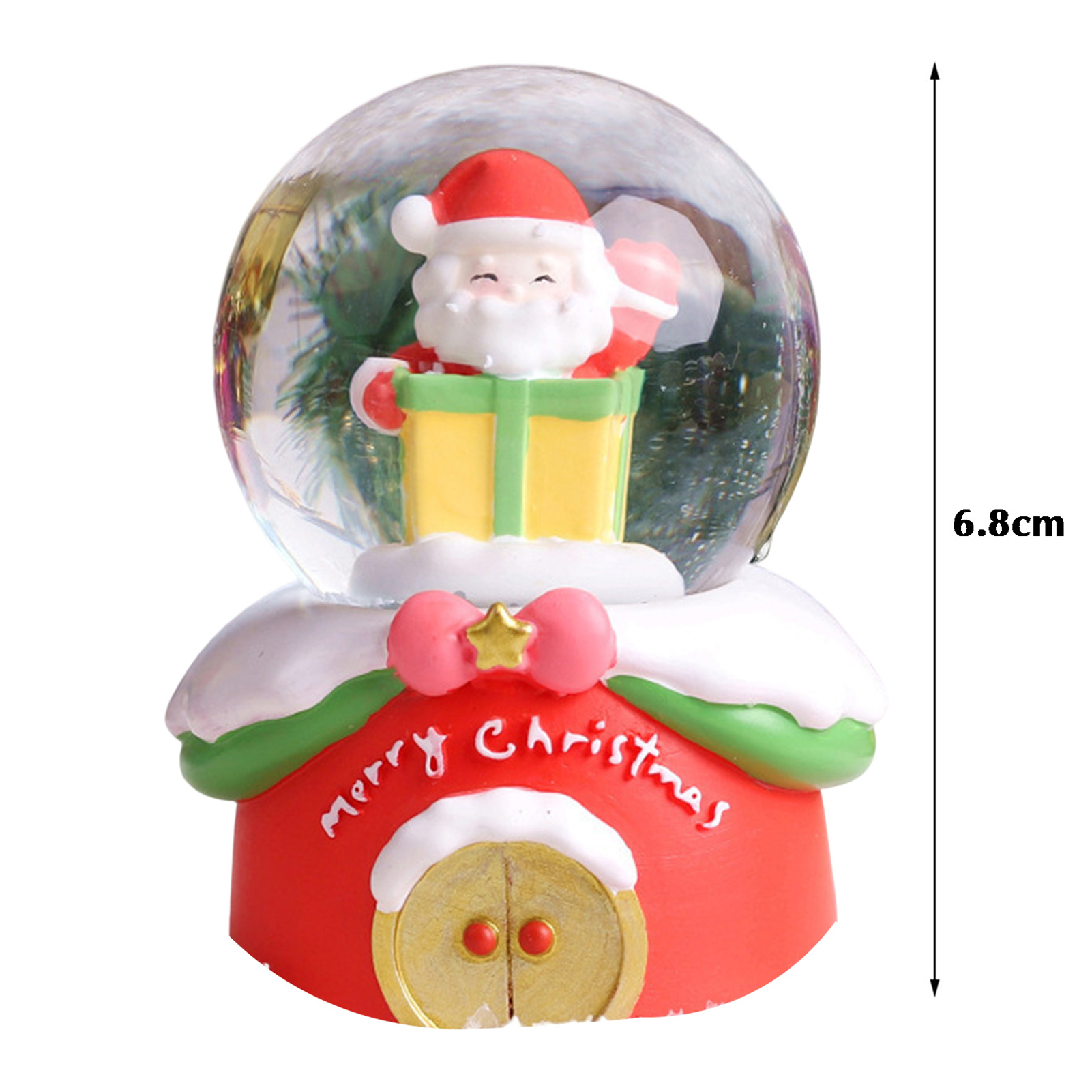 Weihnachten Kristallkugel Beleuchtung Weihnachten Schneekugel Ornament das Erntedankfest Weihnachtsgeschenk Weihnachten Heimat Sekretariat Schreibtisch Dekoration: Licht Grün