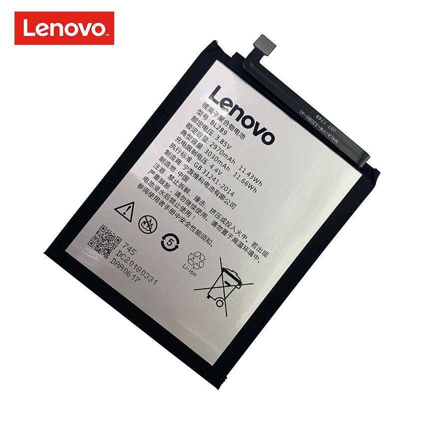 100% Original 3030mAh BL289 Battery For Lenovo K5 Play L38011 Mobile Phone Replacement Batteries Bateria