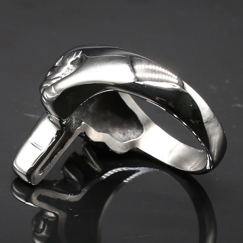 Middle Finger Shape Rings For Men Gold Silver Color Stainless Steel Men's Biker Ring Size 7 15 Jewelry Accessories For Him