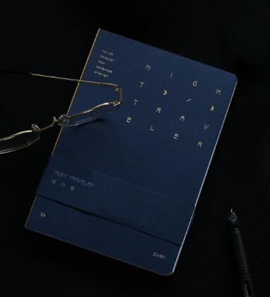 Youpin Kinbor Wandelaar Serie B6 Notebook Kan Worden Geschreven Platte Op 180 Graden Vier Binnenpagina 'S Kantoor Schrijven Notebook: Blauw