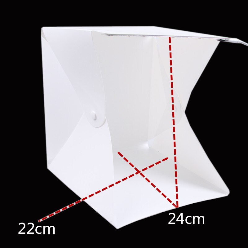 Lightbox Mini softbox LED Photo Studio Light box with Black White Green red Background for Studio Product photography