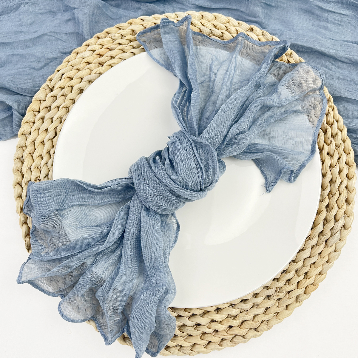 6Stck Salbei Blick Käsetuch Serviette Tisch Tischsets Einstellung Esszimmer Hochzeit Party Bankette Weihnachten Bankette BöGen Kuchen Dekor: verrotten