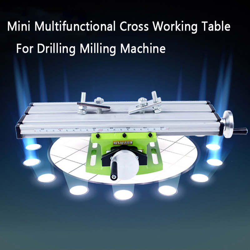 Portable Mini Multifunctional Cross Working Table/ Slide Table Support For Drilling Milling Machine Bench Drill Stent Tools 1PC