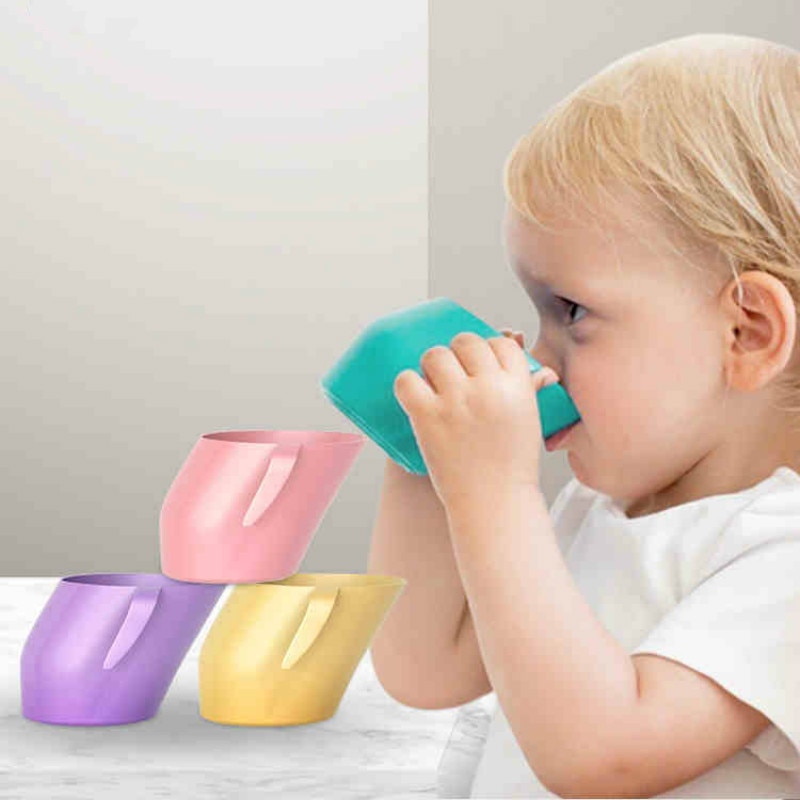 Schräge Trinkbecher Baby Lernen Zu Trinken Tassen Gesunde Dicht Ausbildung Fütterung Tasse Anti-herbst Art Milch Wasser Flasche Getränk