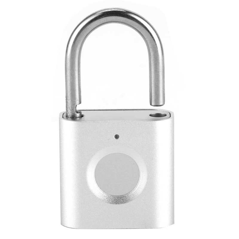 laptop safety laptop locks Smart Fingerprint Padlock Electric Long Standby Time Lock for Fitness Room Cabinet Door Locking