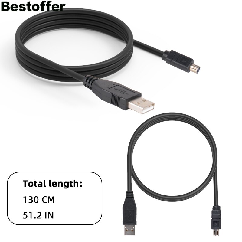 Nikon UC-E1 Data Cable Camera USB Nikon Coolpix 885/995/4500/5700/8700 Connection Cable 1.3 Meters: Default Title