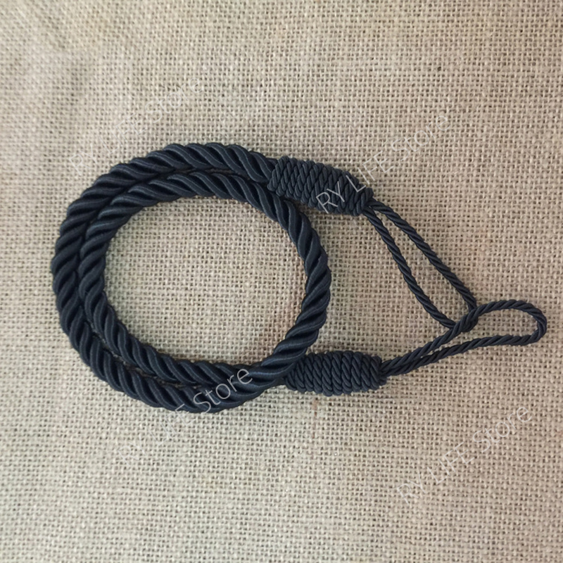 Attaches pour rideaux, support de sangle noué, accessoires décoratifs, document solide, 2 pièces/lot: Bourgogne
