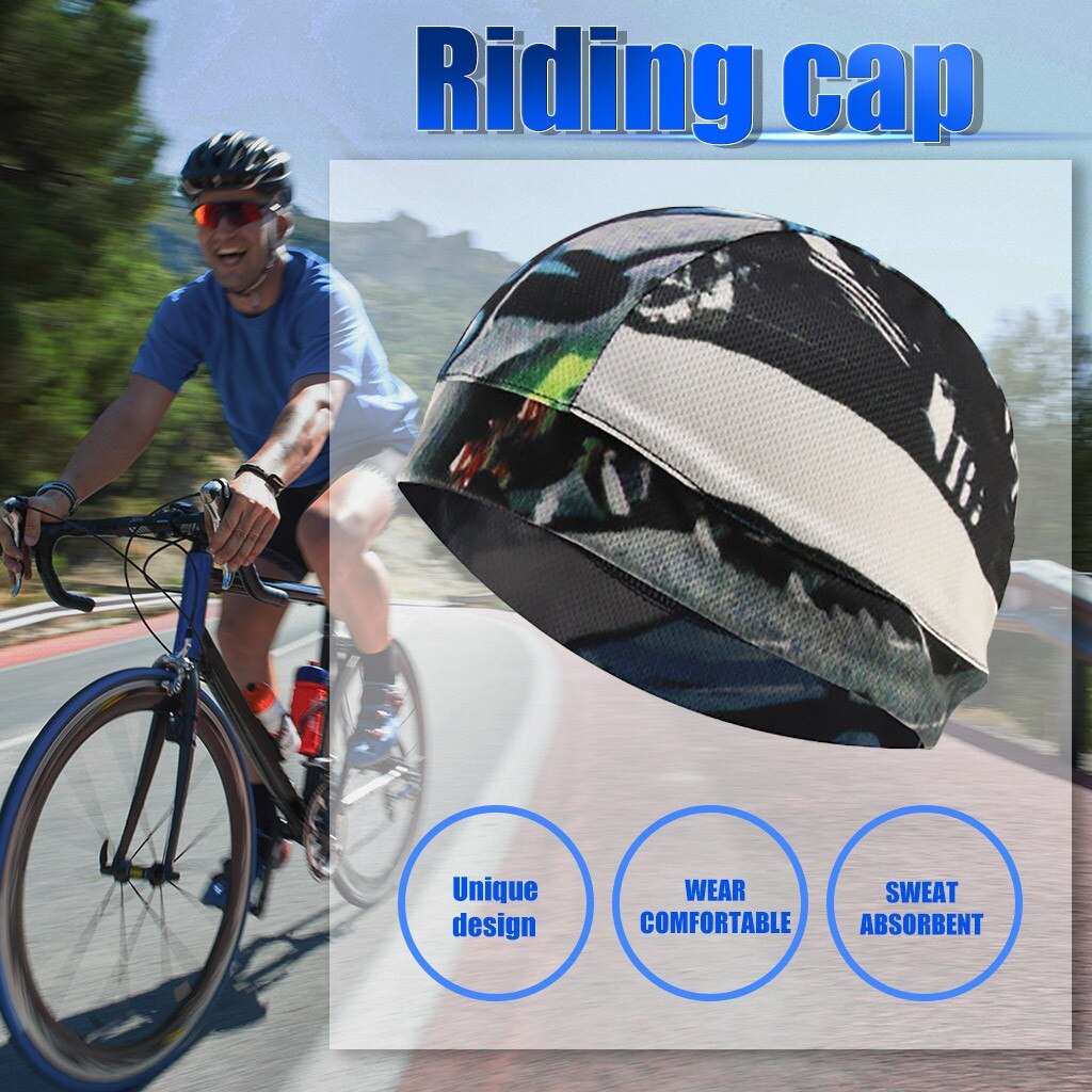 2121 Unisex Cycling Helmet Liner Skull Cap Spring Under Helmet Cap Men Women Running Beanie Hat Quick Dry Sport Caps#0814y30: M