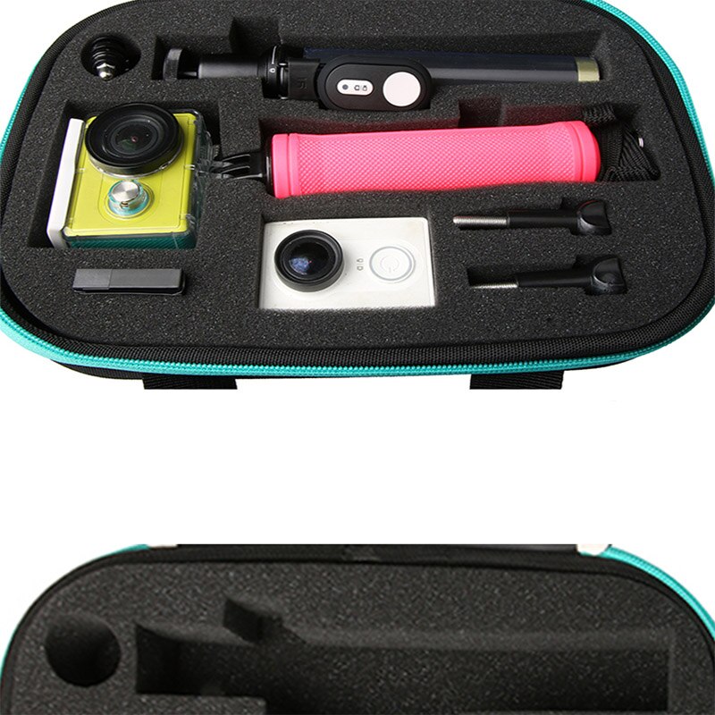 Yi bluethooth controle remoto selfie vara monopé saco de armazenamento caso para xiaomi yi xiaoyi 4k lite mijia esportes acessórios da câmera