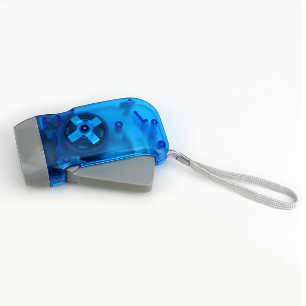 LED main pressage Dynamo lampe de poche manivelle puissance liquidation lampe de poche torche lumière main presse Camping lampe pour d'urgence