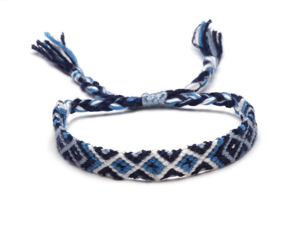 Totempæl vennskapsarmbånd bohemisk brasiliansk sommer håndlaget tråd makrame armbånd for kvinne pulseira feminina hombre: Sølvforgylt