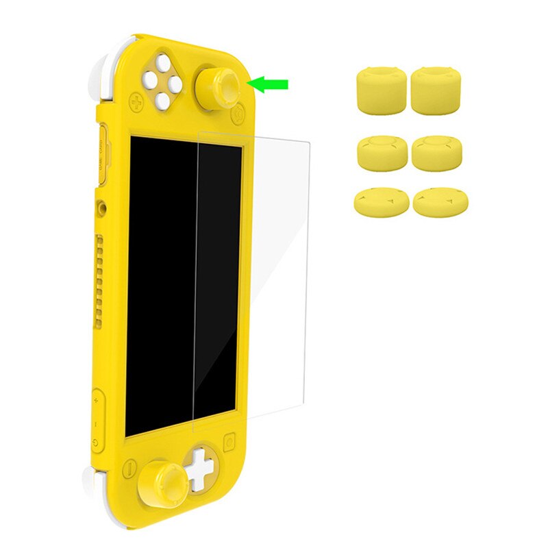 Nintend Interruttore Lite mini consolle Accessori di Protezione Pacchetto Carring Caso di Immagazzinaggio Del Sacchetto di Mano Del silicone presa Copertura Borsette Pellicola di Vetro