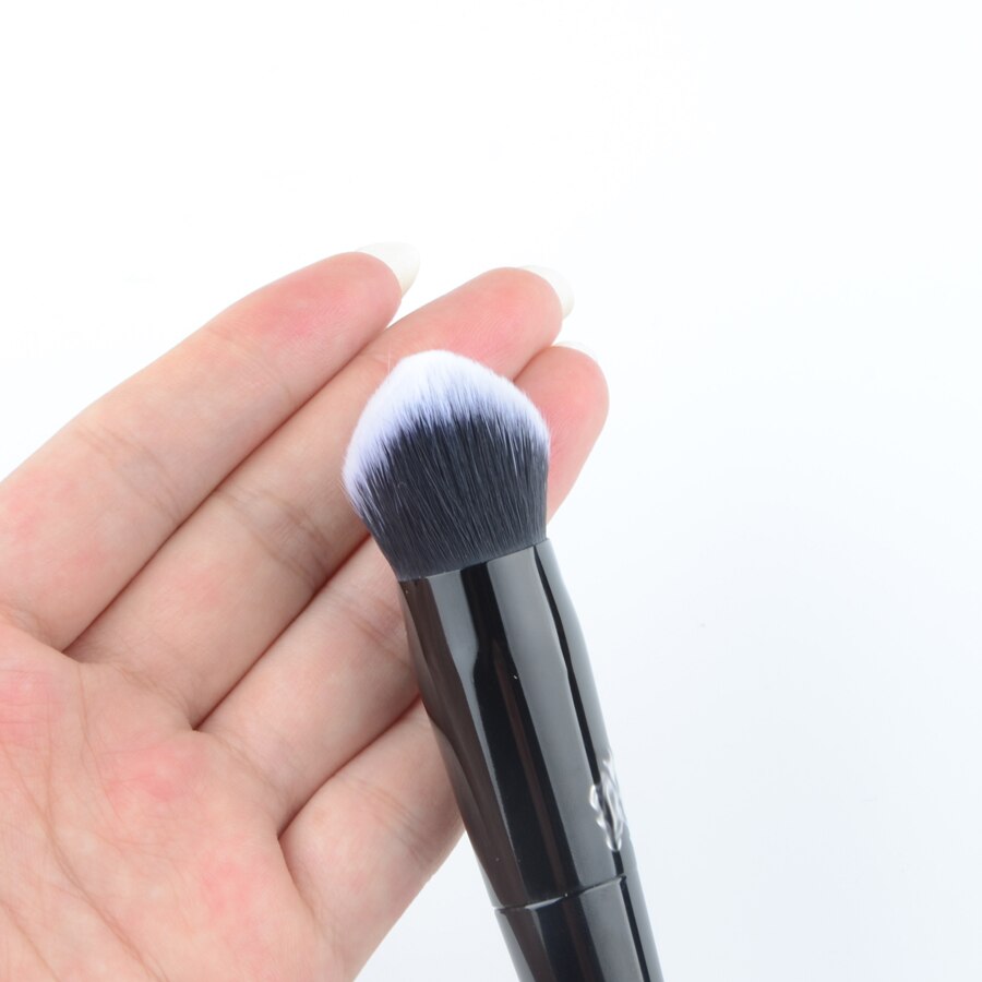1pc foundation make-up kwasten 3d vloeibare bb crème make-up kwasten synthetisch haar plastic handvat contour kwast 10