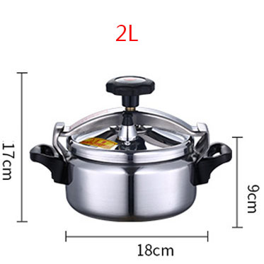 Olla a presión de cocina de 2/3L, olla de sopa de aluminio, olla de cocina portátil, utensilios de cocina para acampar al aire libre, Cocina de Inducción, estufa de Gas: green