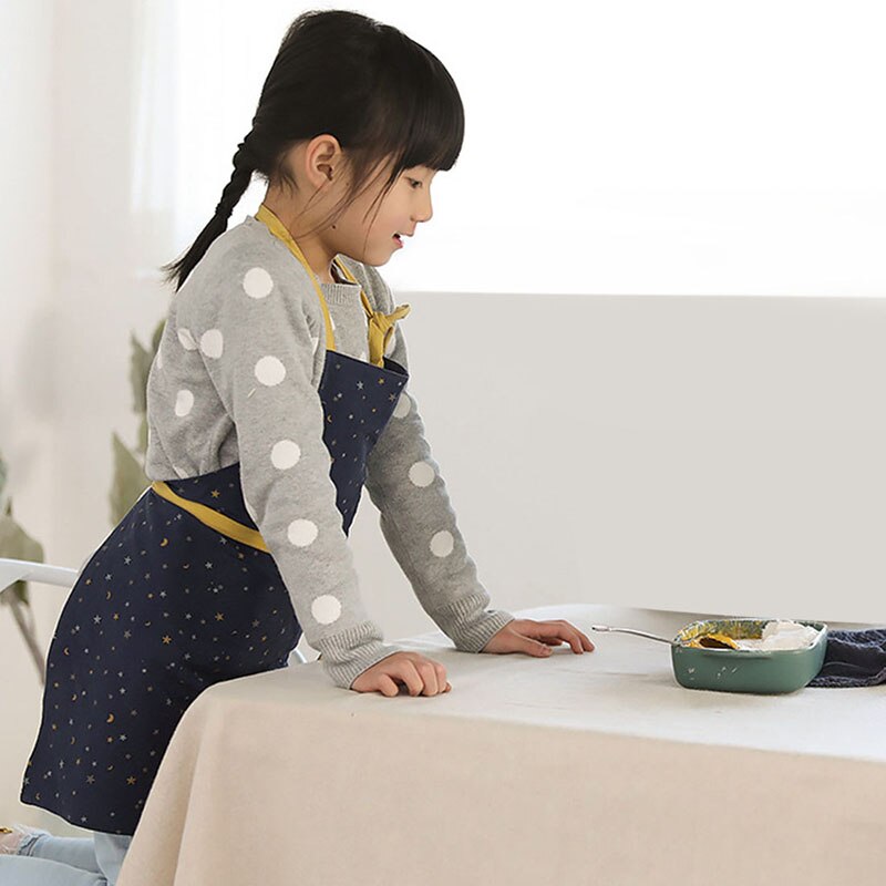 Kids Apron for Kitchen Adjustable Sleeveless Cooking Baking Painting Apron Child Kindergarten Apron Chef Restaurant Uniform