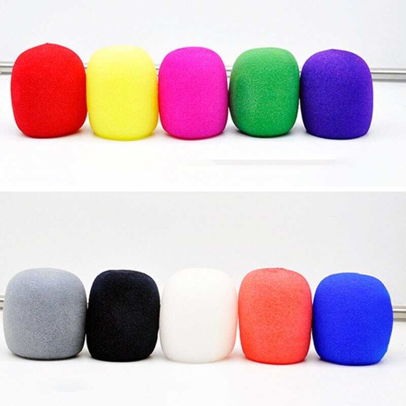Couverture en mousse pour Microphone de scène portable, 30 pièces, 12 couleurs, pare-brise, karaoké DJ
