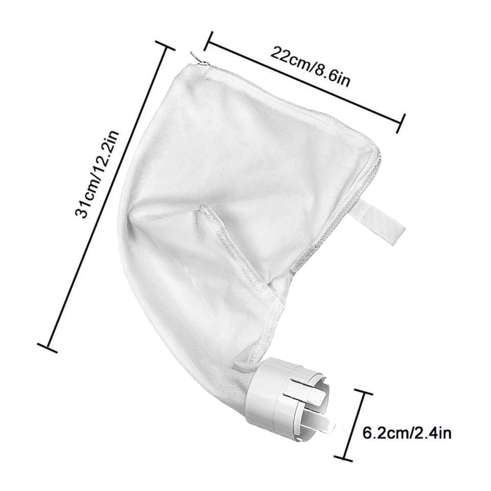 Pool Spa Part Zippered Bag Replacement For 360/380 Pool Cleaner All Purpose Filter Bag Pack of 2