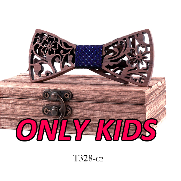 Adult and kids Wooden bow tie Set ties for kids necktie bowtie gravata casamento school bow ties for students boy bow ties: Blue