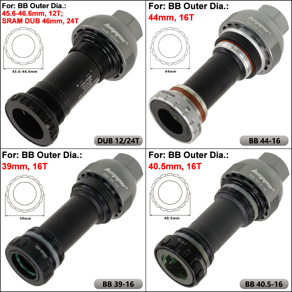 Outil d'installation et de retrait du support inférieur de vélo HEPPE, clé de support inférieur SRAM DUB, Kit d'outils de réparation de vélo BB pour BBR60 GXP BB52 XT