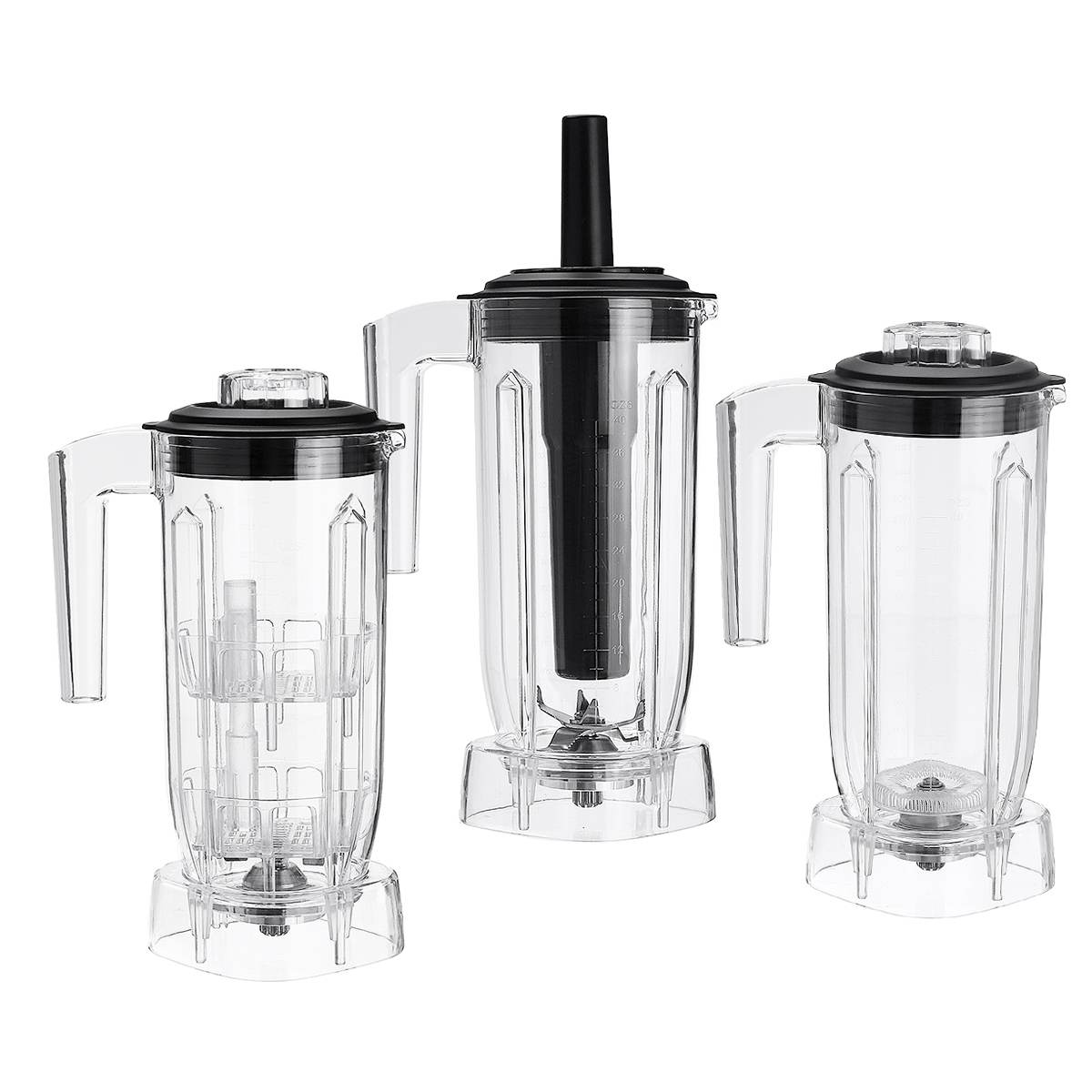 Mixer behållare burk kanna kanna kopp kommersiella mixer reservdelar för hem köksapparat mat juicepress mixer del med lock