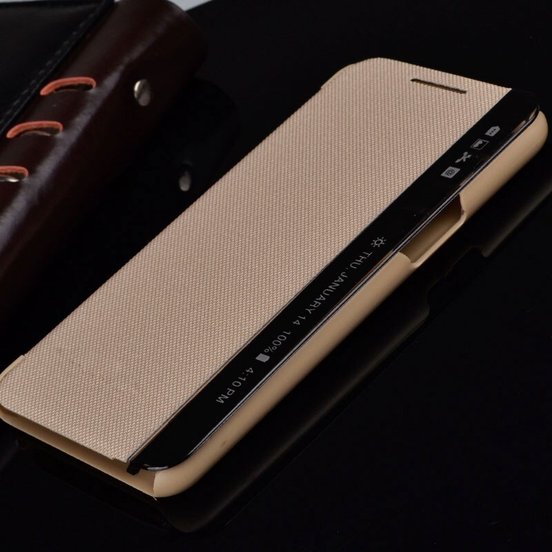 Para funda con alimentación LG X K220 K210 LS755 K450 Funda de cuero con ventana de visión de sueño funda abatible para LG X Power K220ds fundas de teléfono XPower
