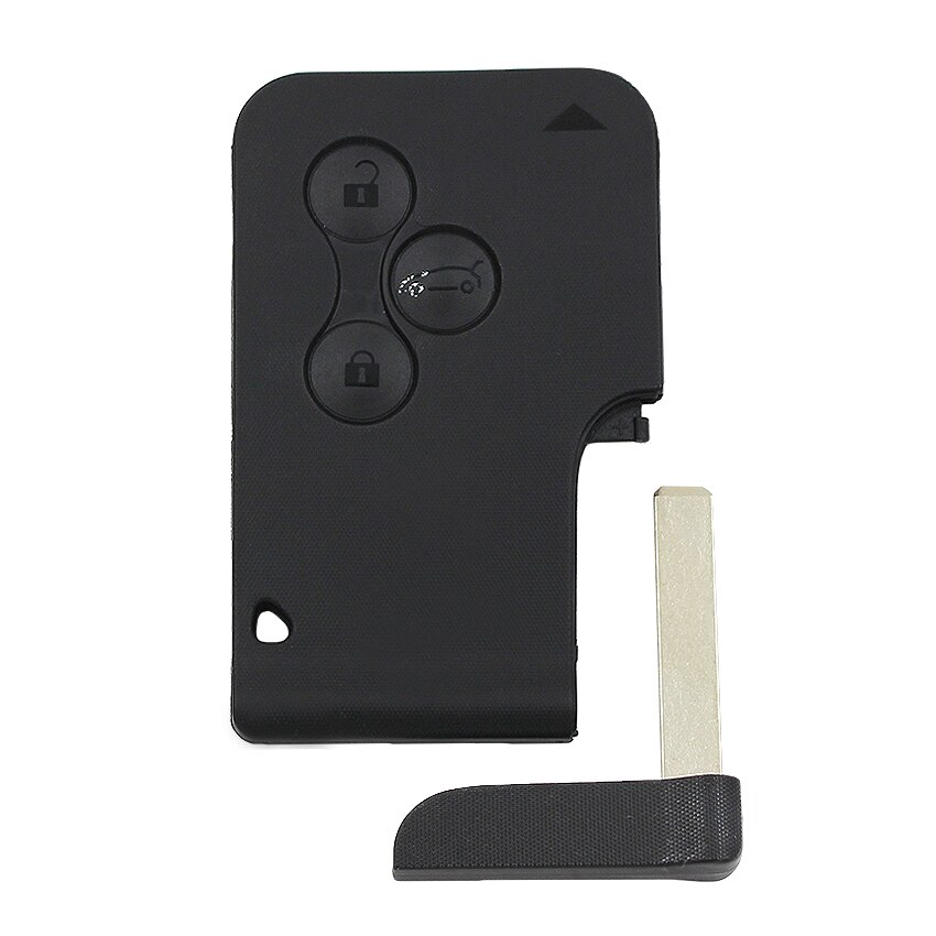 3 button smart remote key shell for Renault Megane Scenic Clio with buckle detachable with small insert key