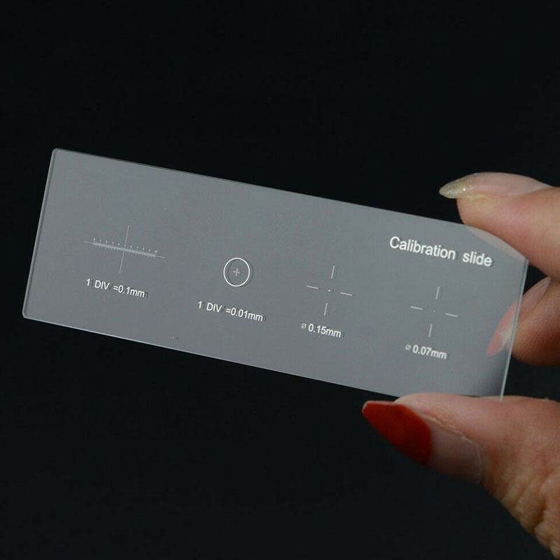 0.01mm Calibrate Microscope Slide Stage Micrometer Calibration with 4 Scales: Default Title