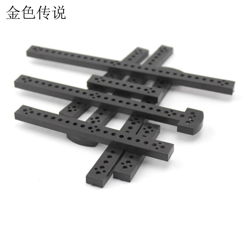 3mm hole multi-function flat bar fixed link bracket toy shaft frame diy model toy porous plastic strip