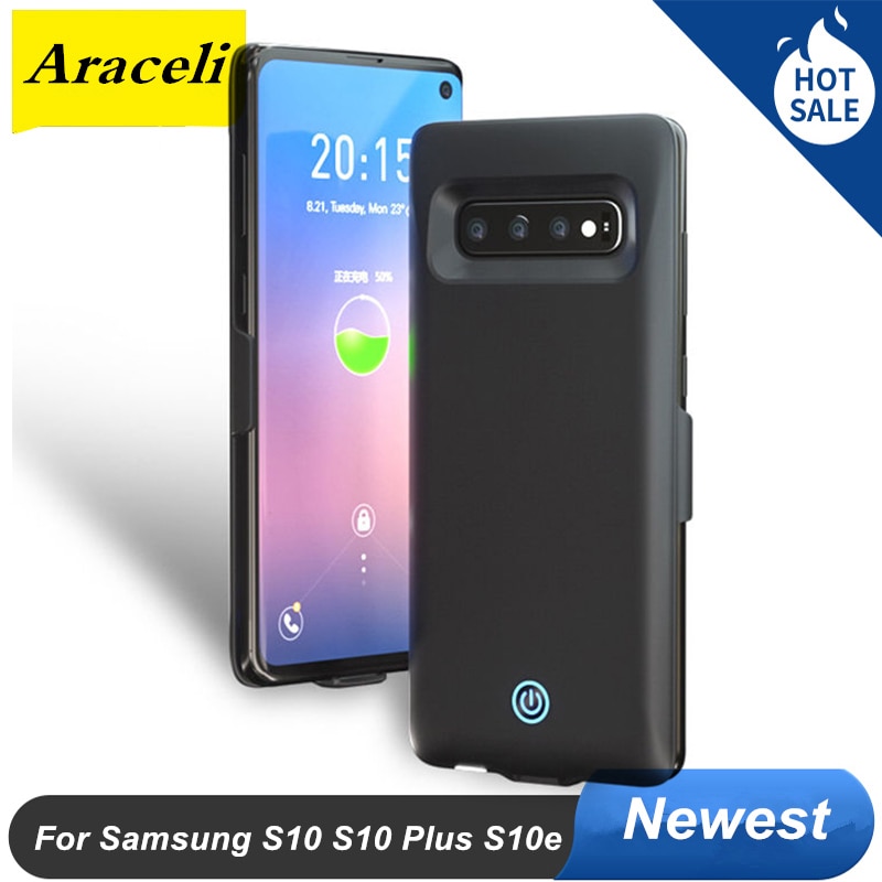 7000 Mah pour Samsung Galaxy S10 S10 Plus S10e batterie boîtier batterie S10 Plus chargeur étui pour Samsung Galaxy S10e boîtier d'alimentation