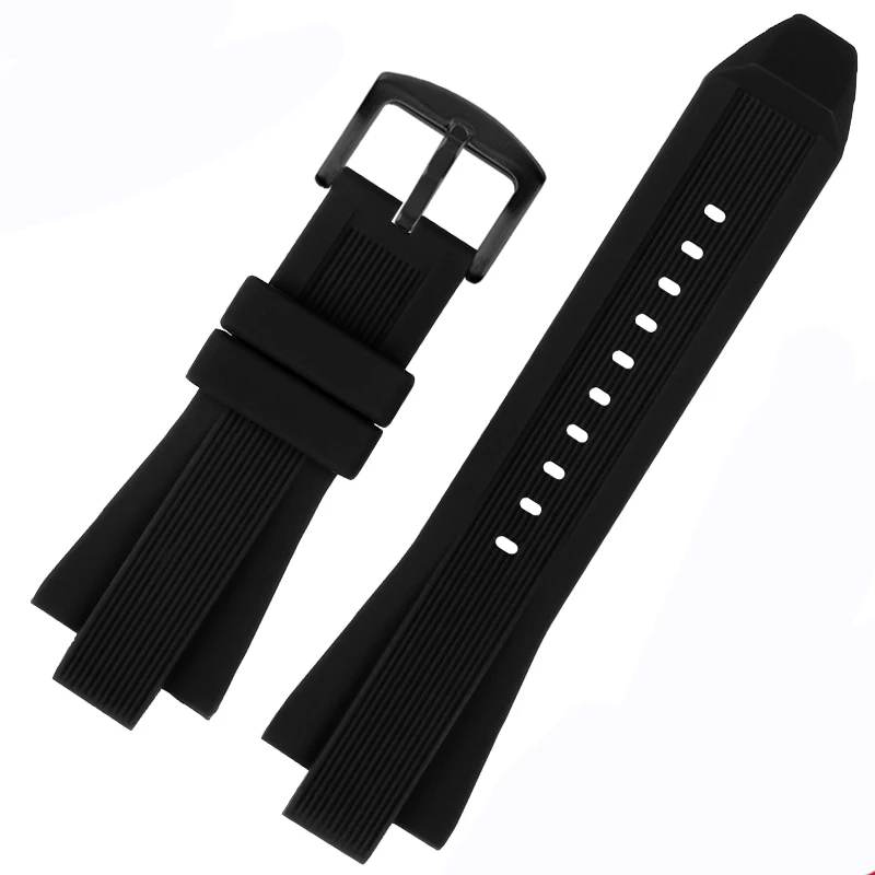 Silicone Watch Band for Michael Kors MK8184 MK8729 MK9020 MK8152 MK9020 MK9026 Soft Watch Strap Men Replace Watch Accessories: dark blue