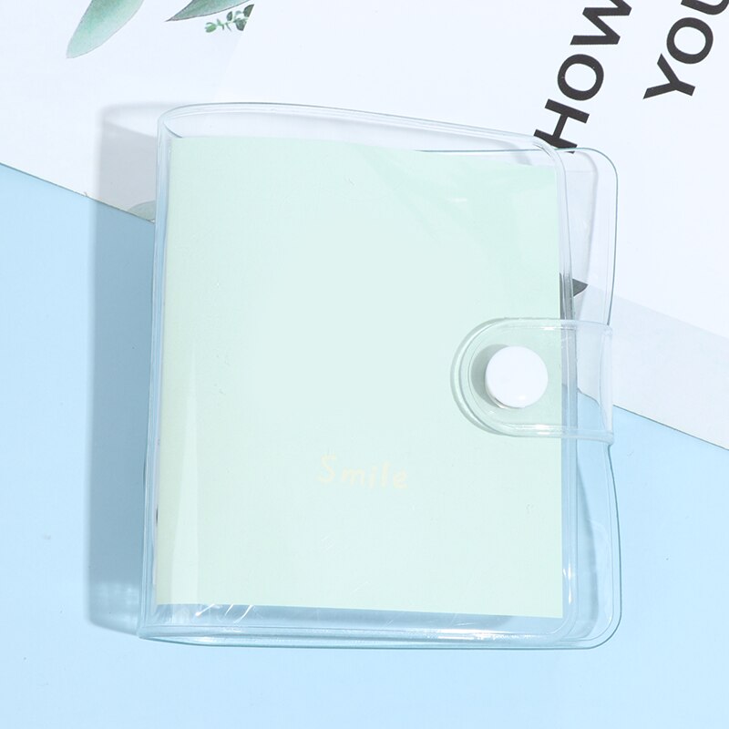 Przezroczysty segregator robić notebooka mini luźny liść robić książki uczeń przenośny notatnik robić segregatorów szkolnych: WT