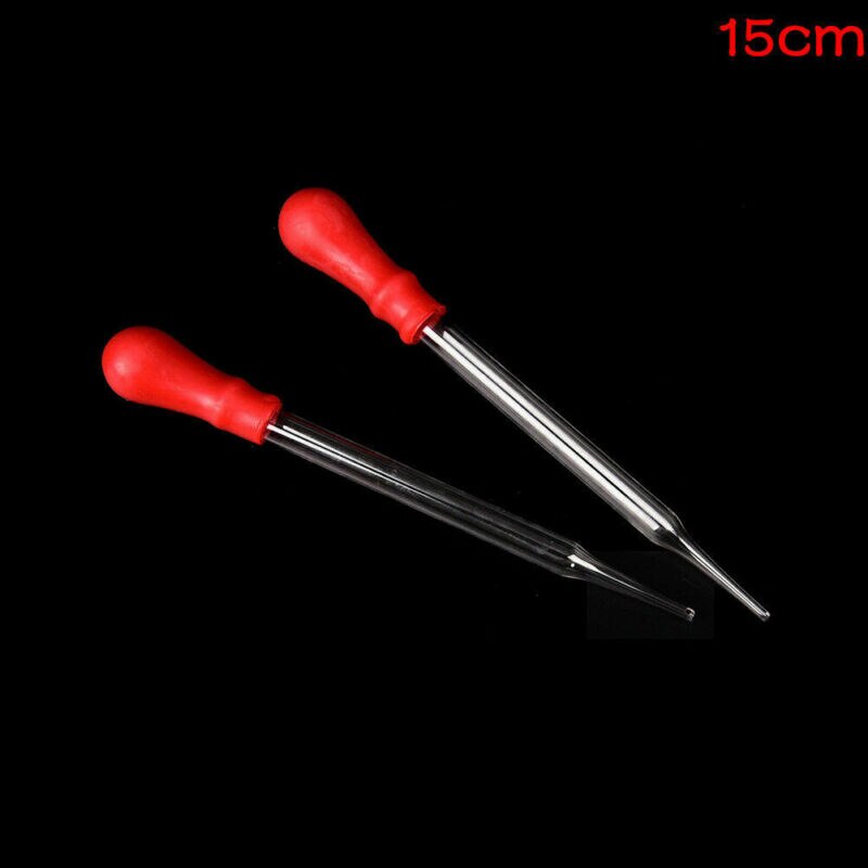 1Pcs Glass Dropper Medicine Pipette Durable Silicone Head Liquid Dropper Burette Transfer Pipette Lab Supplies 9/10/12/15/17/18: 15cm