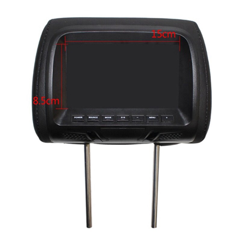 7 Inch 800X480 Pixels Car Headrest Monitor LED Digital Sn MP4 MP5 Player USB TF Rear Seat Entertainment
