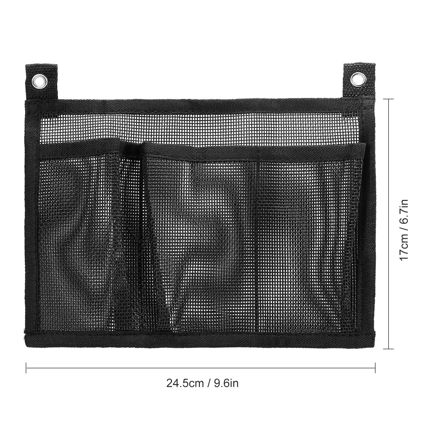 Kajak Mesh Opslag Pouch Boot Vissen Houder Tas Kano Zetel Nylon Netje Kajak Accessoires Gereedschap Opbergtas: M2030-09 Black