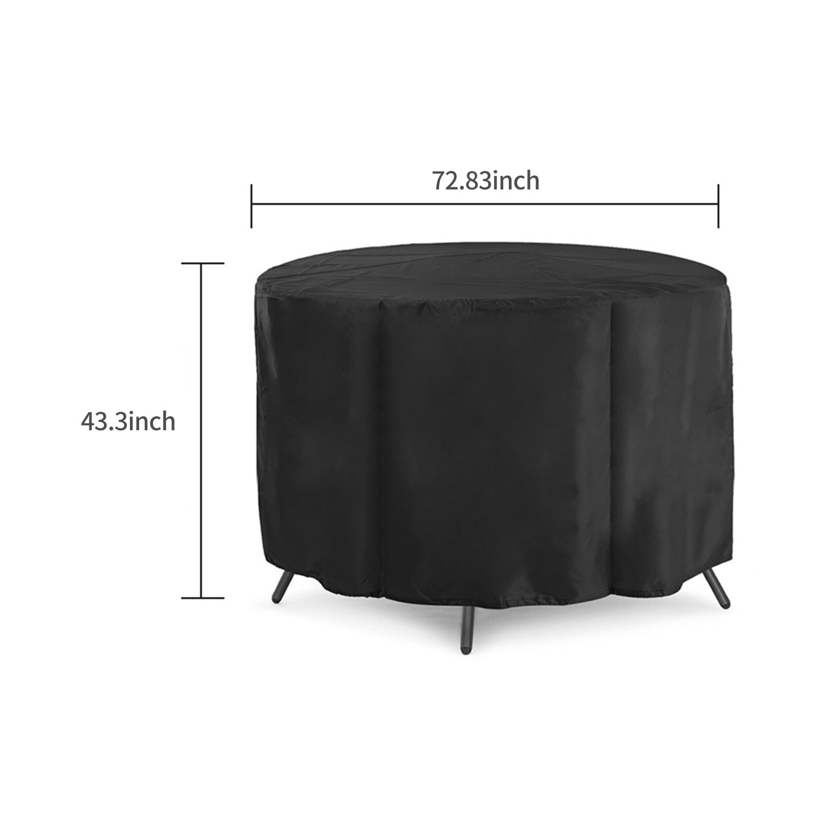 Outdoor Patio Furniture Covers Waterproof Table Chair Set Protect Covers Windproof Tear-Resistant UV Garden Furniture Cover: 120x75cm
