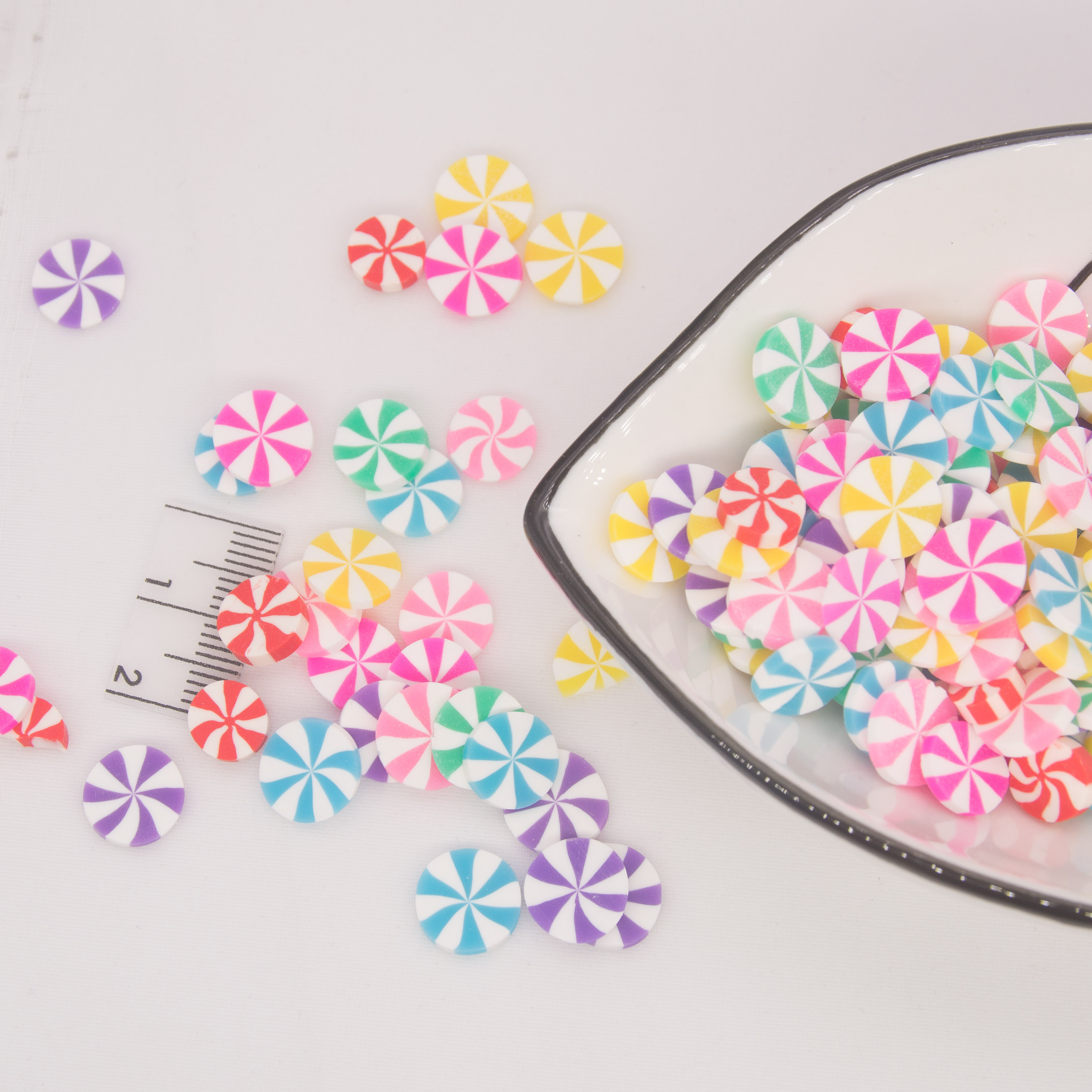 65g candy form polymerer ler skiver drys til telefondekoration, shaker cards diy, slimes fyldstof: Default Title