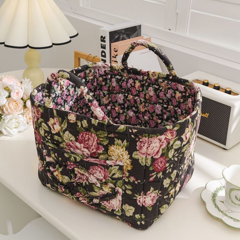 Mir de Rangement en Tissu de Style Pastoral, Cadre d'Organisation des Débris, Empilable et Lavable