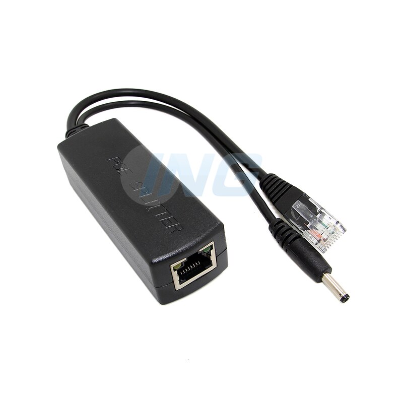 Brand 10/100 m IEEE 802.3af Standaard PoE Splitter 5 v 2A Output Power over Ethernet voor IP camera met 3.5x1.35mm Connector