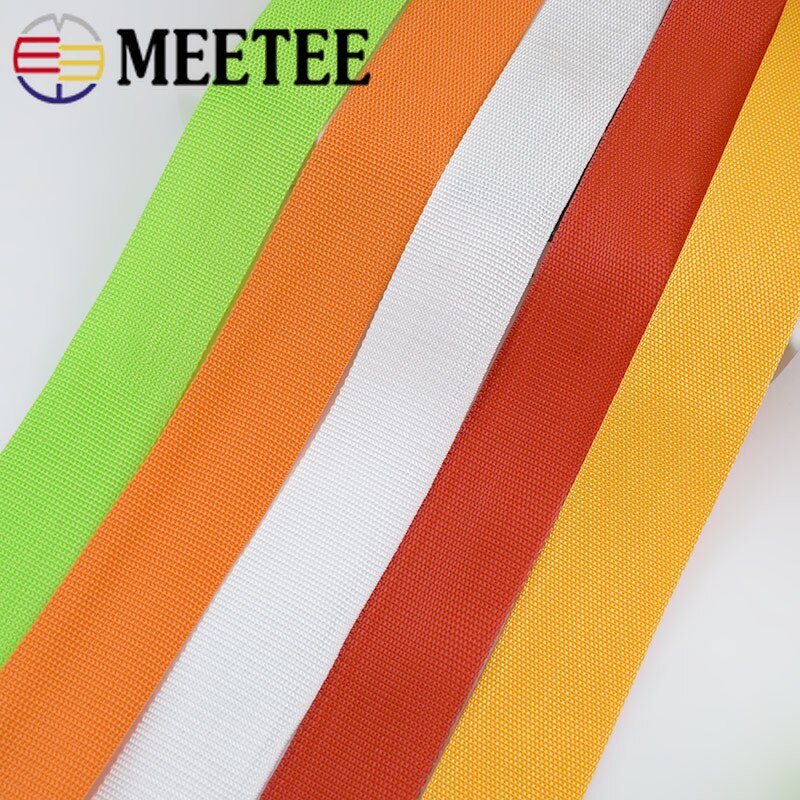 Meetee 5M 50Mm Polyester Nylon Pp Singels Lint Voor Strapping Gevlochten Tas Band Tape Kledingstuk Schoenen Singels Outdoor band RD206