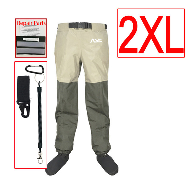 Botas de pesca con mosca, calcetines de neopreno, botas de pesca, pantalones para vadear, ropa de pesca y caza, zapatos de pesca en el pecho, monos: Verde militar