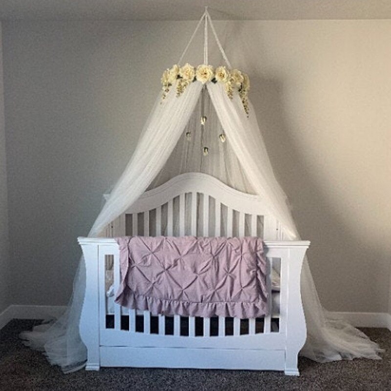 Kinderen Tent Mooie Rose Ring Mesh Baby Klamboe Dome Opknoping Decoratieve Bed Netto Fabulous Gordijn Levendige Decor